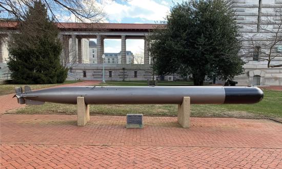  Japanese Type 93 “Long Lance” torpedo on display at the U.S. Naval Academy